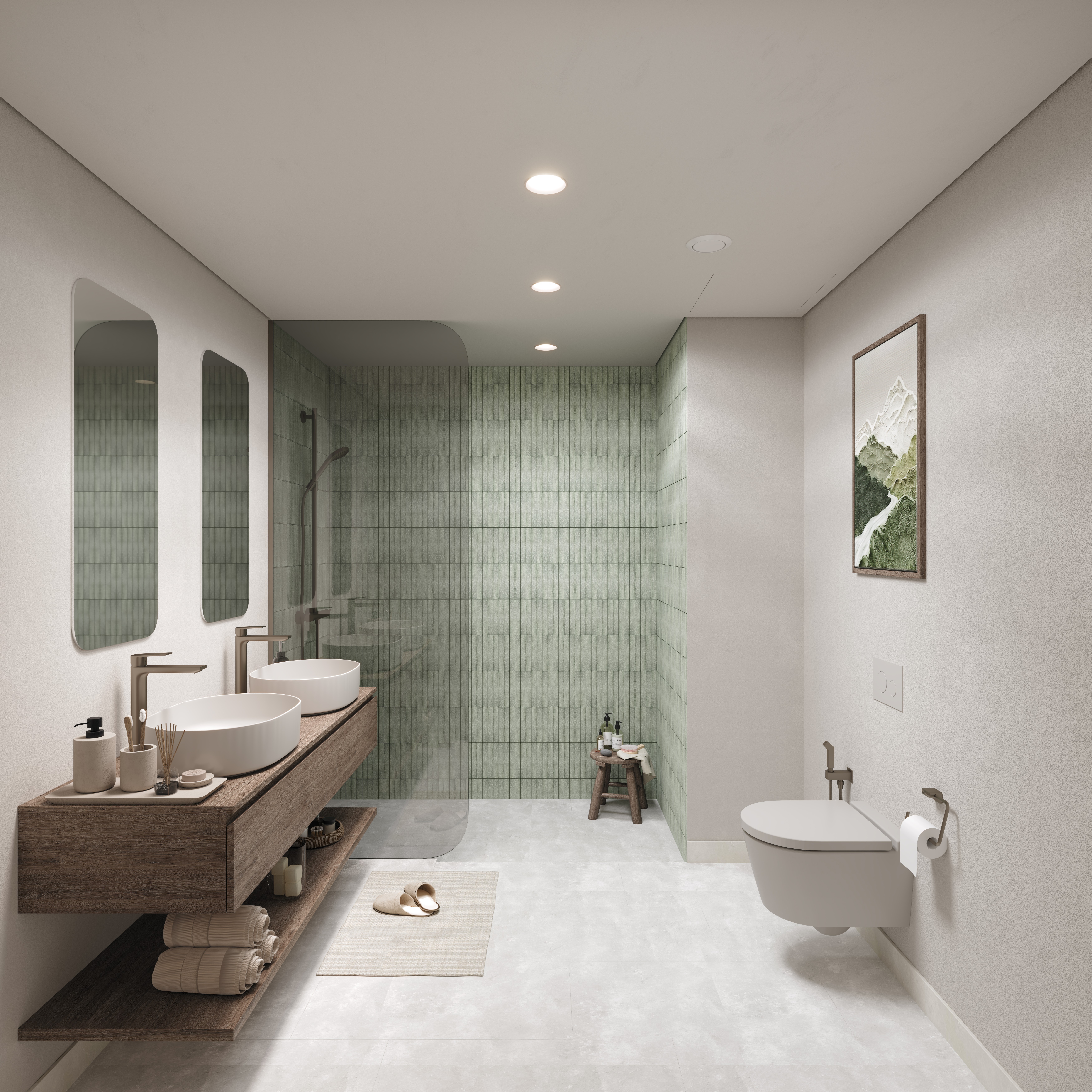 Bathroom — Light Finish